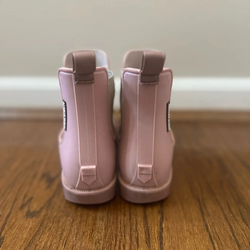 Blush Pink Chelsea Rain Boots – Waterproof Ankle Booties Size 37 (US 6–6.5) - Picture 6 of 9